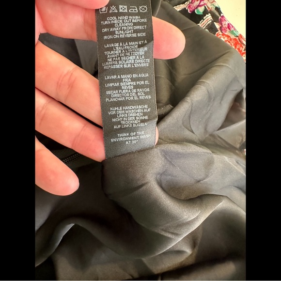 New ASOS 70’s Floral Maxi Dress Cut Out Open Back Long Sleeves Black Purple - Picture 13 of 15